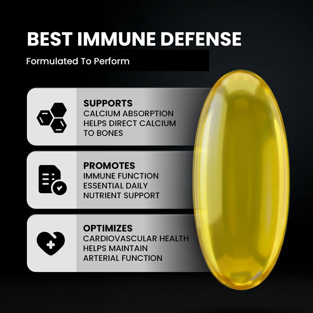 VITAMIN D3 + K2 (MK-7) Bone Hormone Formula