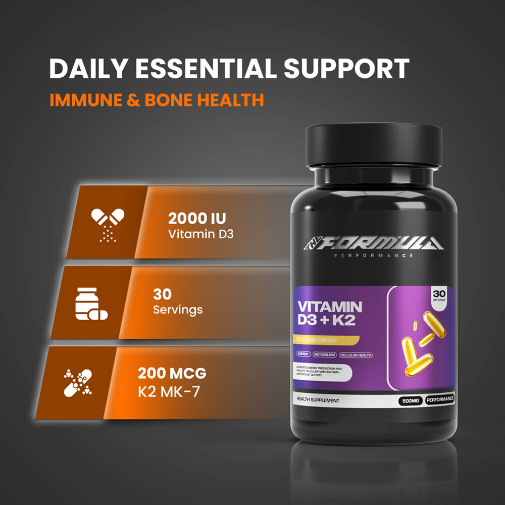 VITAMIN D3 + K2 (MK-7) Bone Hormone Formula