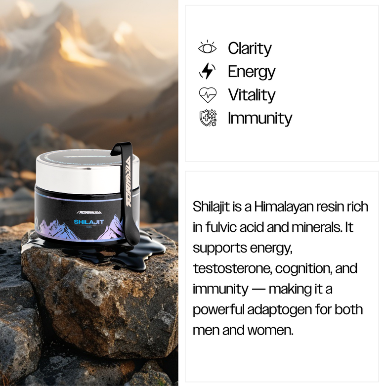 THE FORMULA PERFORMANCE | Shilajit Resin 30g Pure Himalayan | Rich in Fulvic And Humic Acid | Supports Natural Energy & Recovery