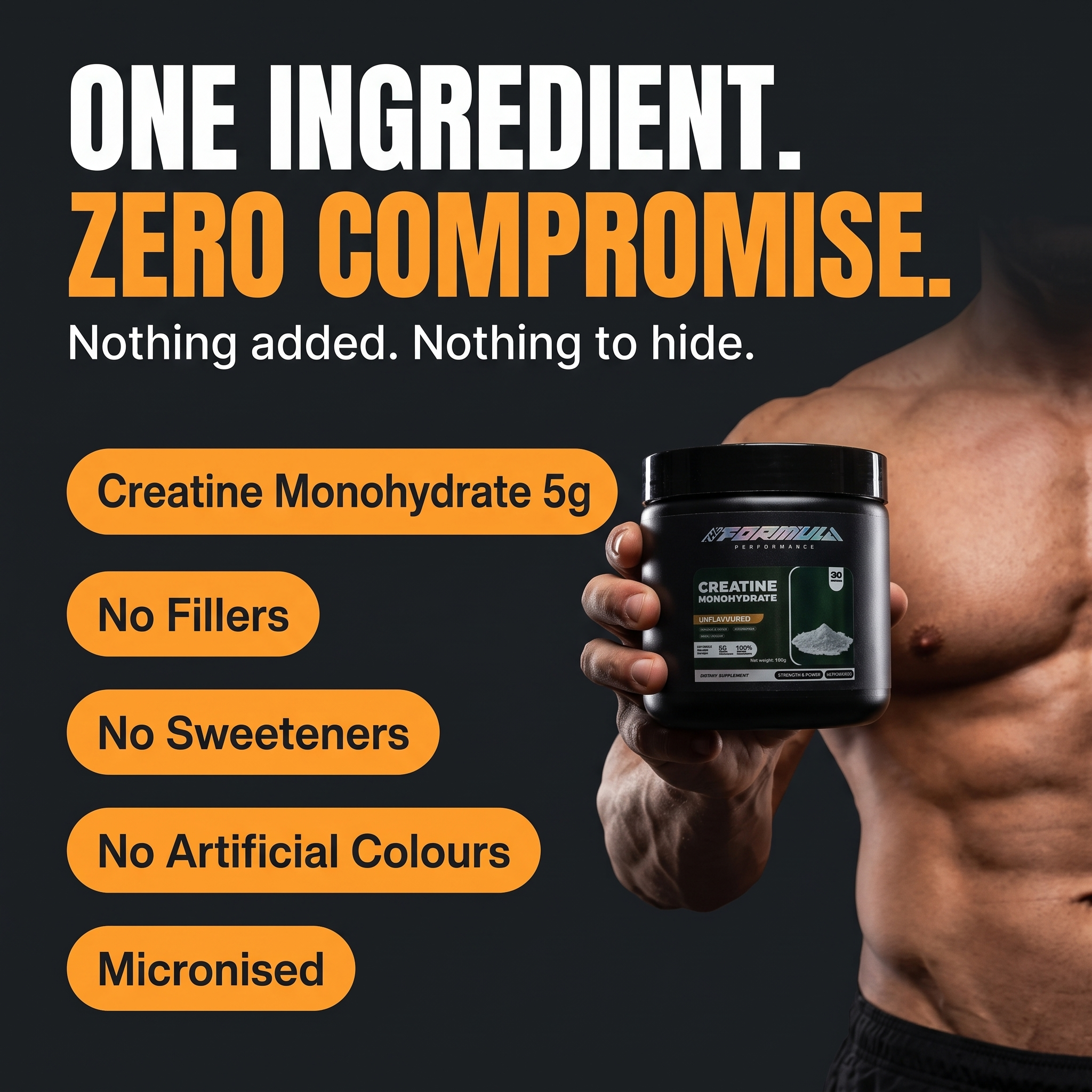 One Ingredient Zero Compromise - Creatine Monohydrate