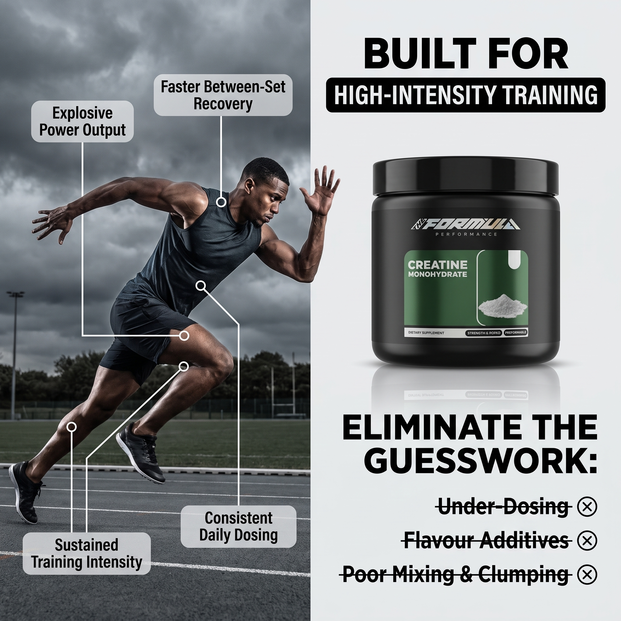 Built for High-Intensity Training - Creatine Monohydrate
